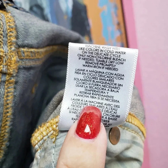 CAbi #5165 Slim Boyfriend Distressed Mojave Jeans - Picture 5 of 5